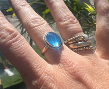 Load image into Gallery viewer, Blue Topaz Sparkle Ring