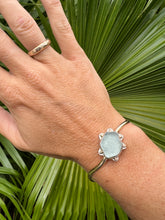 Load image into Gallery viewer, Gold Dot Seaglass Cuff