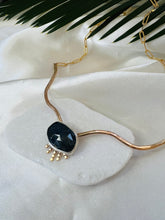 Load image into Gallery viewer, Sunray Sapphire Cuff Necklace