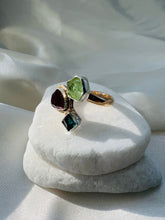 Load image into Gallery viewer, Tourmaline Cluster Ring