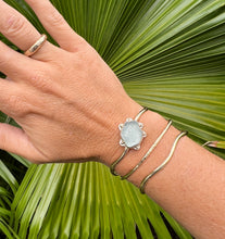 Load image into Gallery viewer, Gold Dot Seaglass Cuff