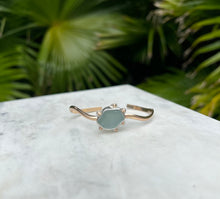 Load image into Gallery viewer, Gold Dot Seaglass Cuff