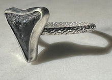 Load image into Gallery viewer, Shark Tooth Ring- Silver