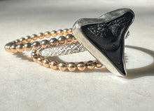 Load image into Gallery viewer, Shark Tooth Ring- Silver