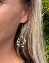 Load image into Gallery viewer, Funky Shaped Gold and Silver Threader Earrings