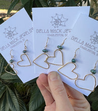 Load image into Gallery viewer, Hammered Heart Earrings