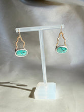 Load image into Gallery viewer, Turquoise Wave Drop Earrings
