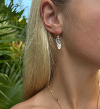 Load image into Gallery viewer, Aquamarine and Pearl Earrings
