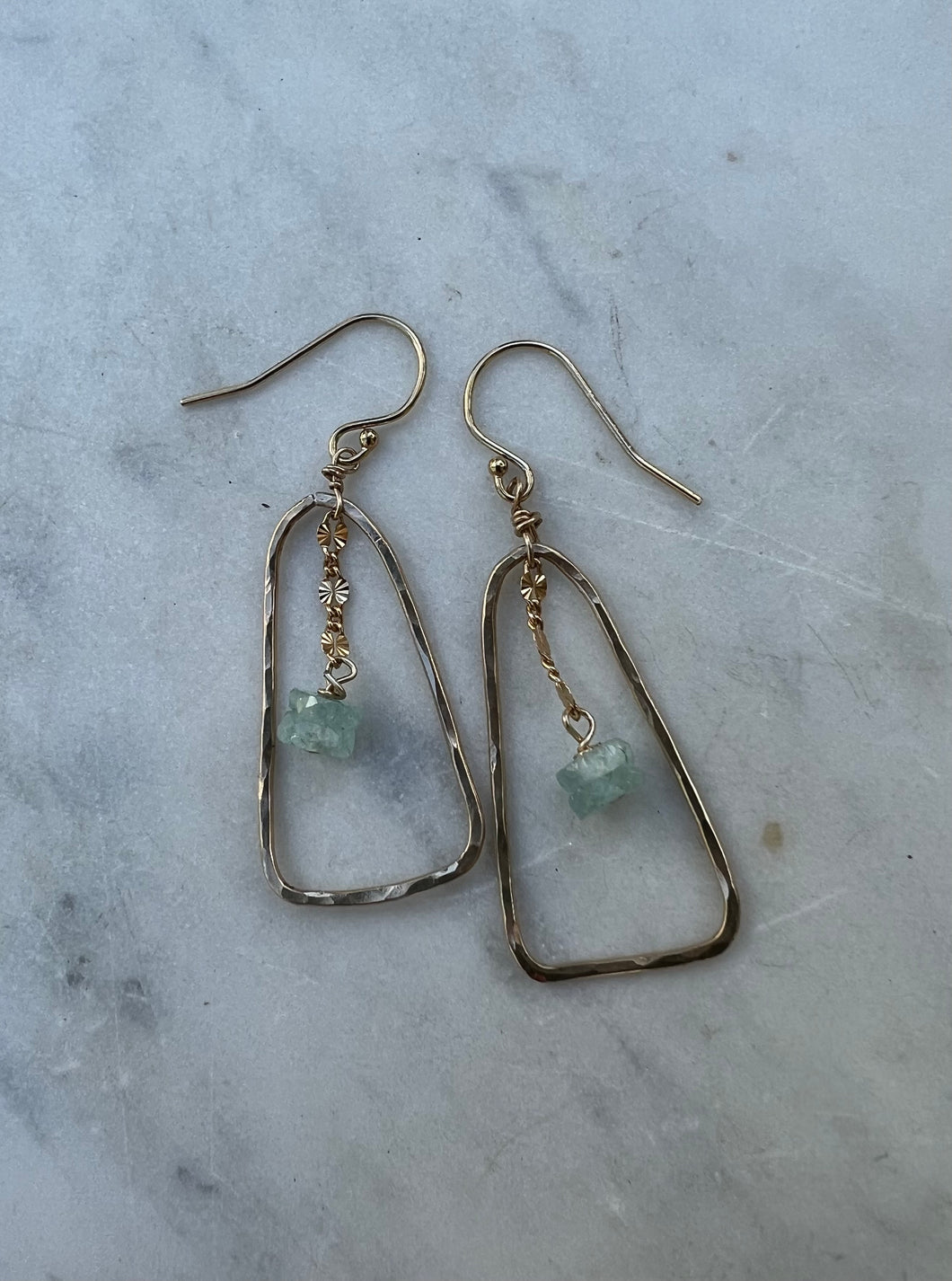 Love Struck Aquamarine Earrings