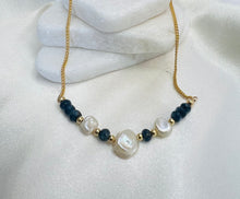 Load image into Gallery viewer, Sapphire and Pearl Necklace
