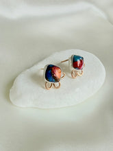 Load image into Gallery viewer, Blooms of Spiny Oyster Turquoise Studs
