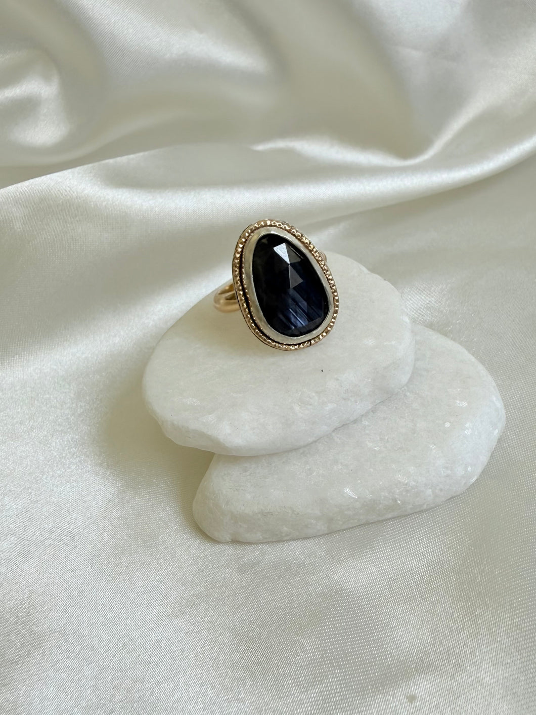 Sapphire Sparkle Ring-Large stone