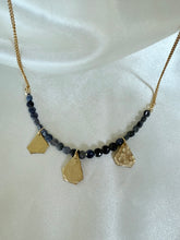 Load image into Gallery viewer, Sapphire Gold Goddess Necklace
