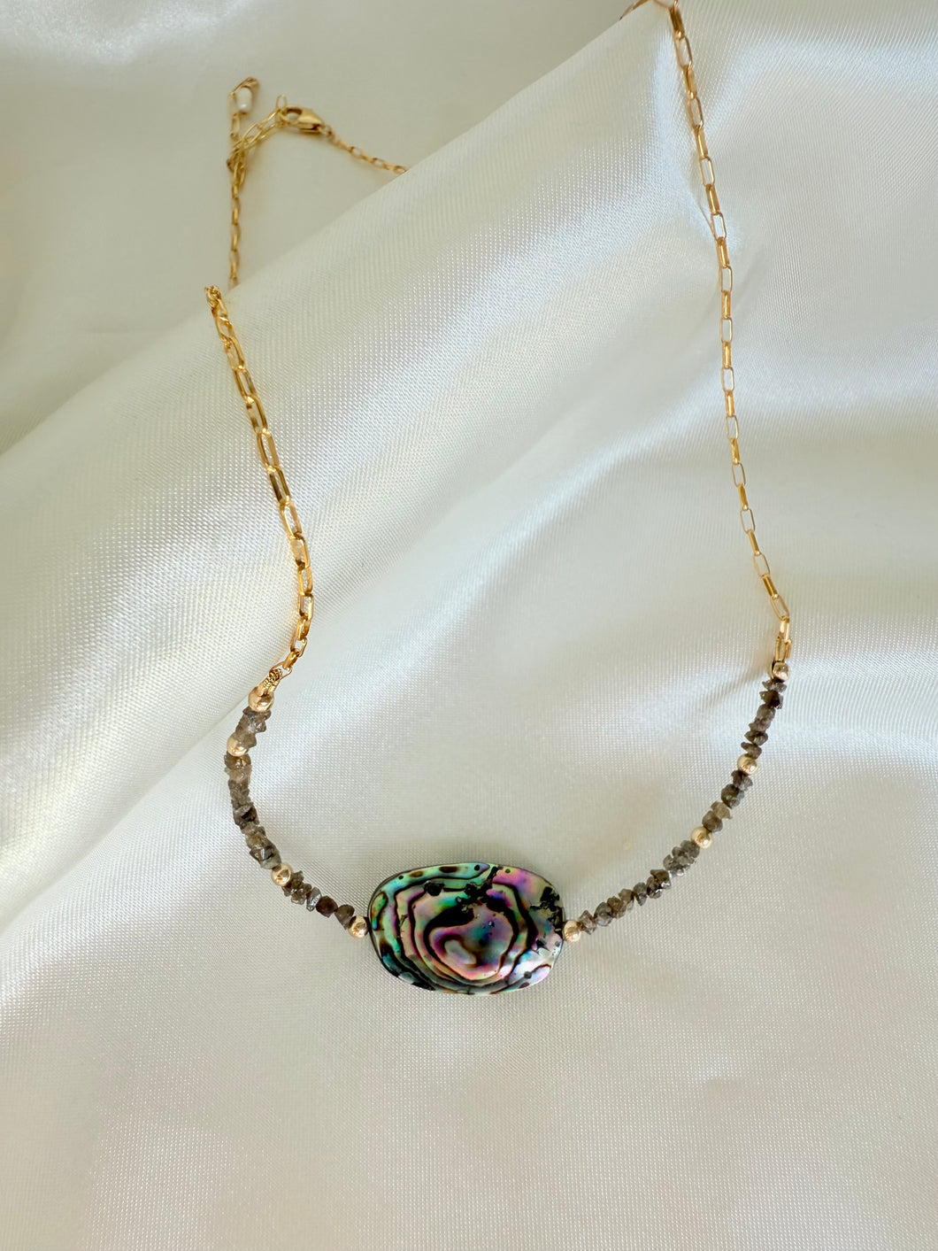 Abalone Diamond Necklace