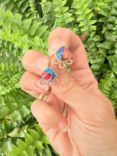 Load image into Gallery viewer, Blooms of Spiny Oyster Turquoise Studs
