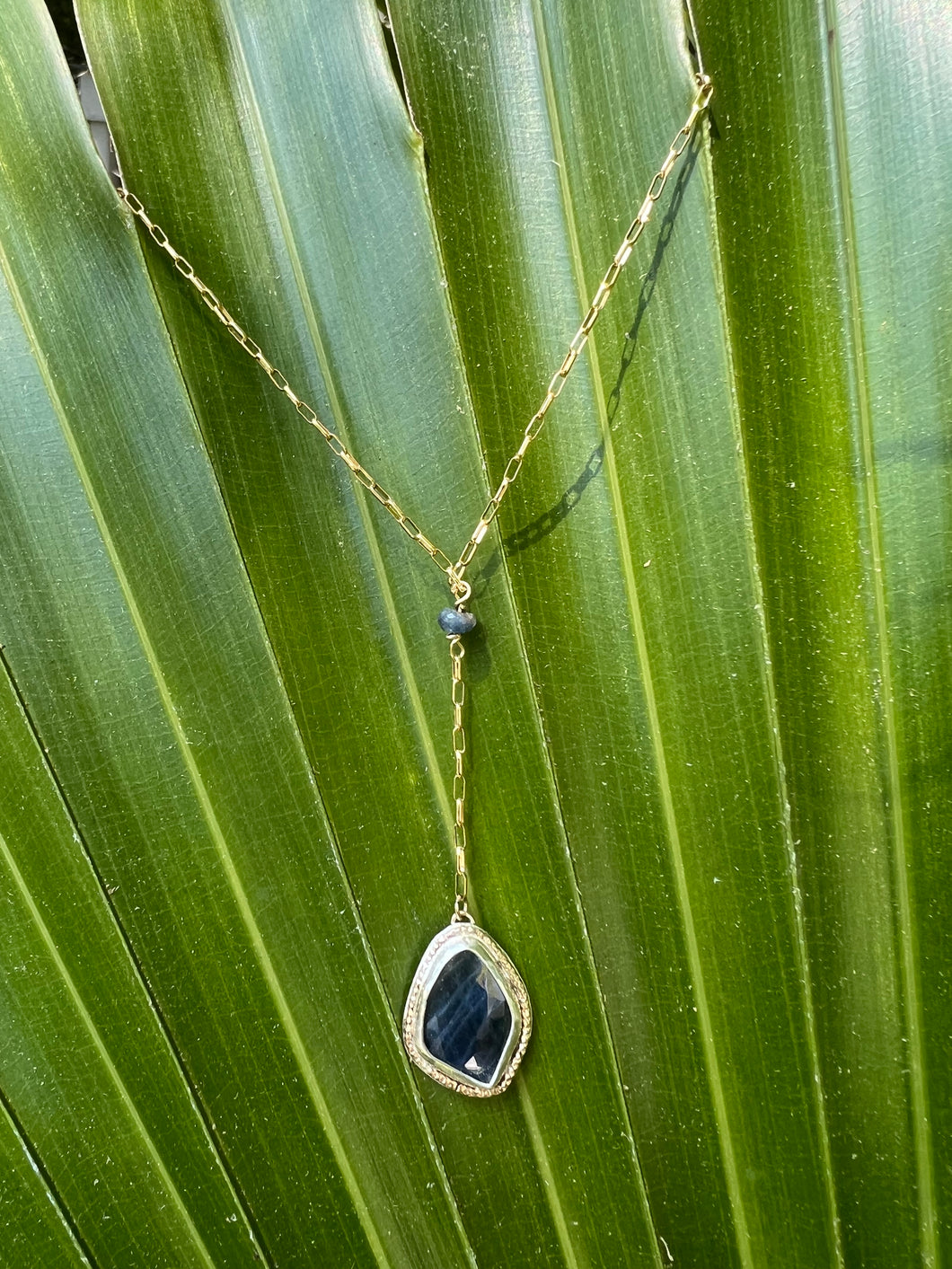 Sapphire Lariat Necklace