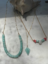 Load image into Gallery viewer, Amazonite, Coral and Pearl Necklace
