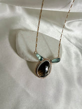 Load image into Gallery viewer, Coastal Glow Necklace- Double Sea Glass
