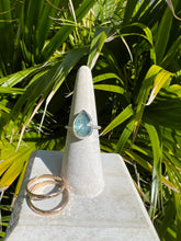 Load image into Gallery viewer, Ocean Kyanite Silver Sparkle Ring
