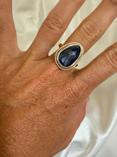 Load image into Gallery viewer, Sapphire Sparkle Ring-Large stone
