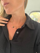 Load image into Gallery viewer, Tres Tourmaline Gold Necklace
