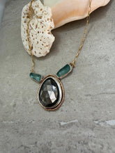 Load image into Gallery viewer, Coastal Glow Necklace- Double Sea Glass
