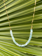 Load image into Gallery viewer, Aquamarine Wave Necklace
