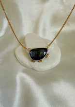 Load image into Gallery viewer, Sapphire Gold Dot Necklace
