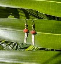 Load image into Gallery viewer, Moonstone Spike Earrings
