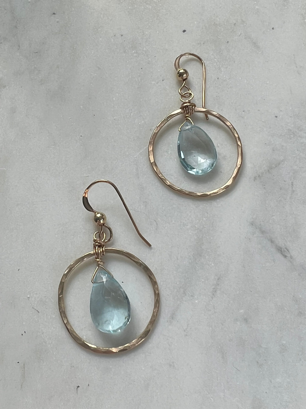 Blue Topaz Earrings