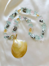 Load image into Gallery viewer, Golden Glow Sea Glass Necklace
