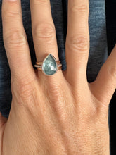 Load image into Gallery viewer, Ocean Kyanite Silver Sparkle Ring
