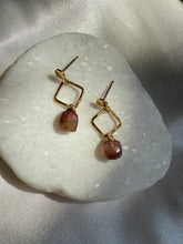 Load image into Gallery viewer, Tourmaline Diamond Stud Earrings
