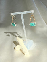 Load image into Gallery viewer, Turquoise Wave Drop Earrings
