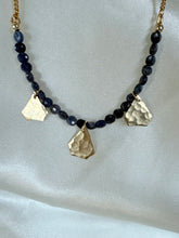 Load image into Gallery viewer, Sapphire Gold Goddess Necklace
