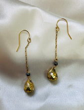 Load image into Gallery viewer, Pyrite Drop Earrings
