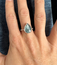 Load image into Gallery viewer, Ocean Kyanite Silver Sparkle Ring
