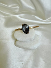 Load image into Gallery viewer, Sapphire (White Sheen) Gold Dot Cuff
