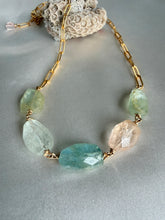 Load image into Gallery viewer, Chunky Aquamarine Necklace
