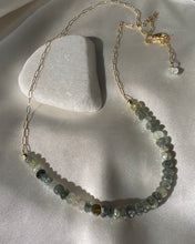 Load image into Gallery viewer, Natural Aquamarine And Gold  Necklace
