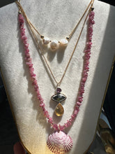 Load image into Gallery viewer, Cluster Necklace- Citrine and Tourmaline
