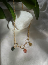 Load image into Gallery viewer, Tres Tourmaline Gold Necklace
