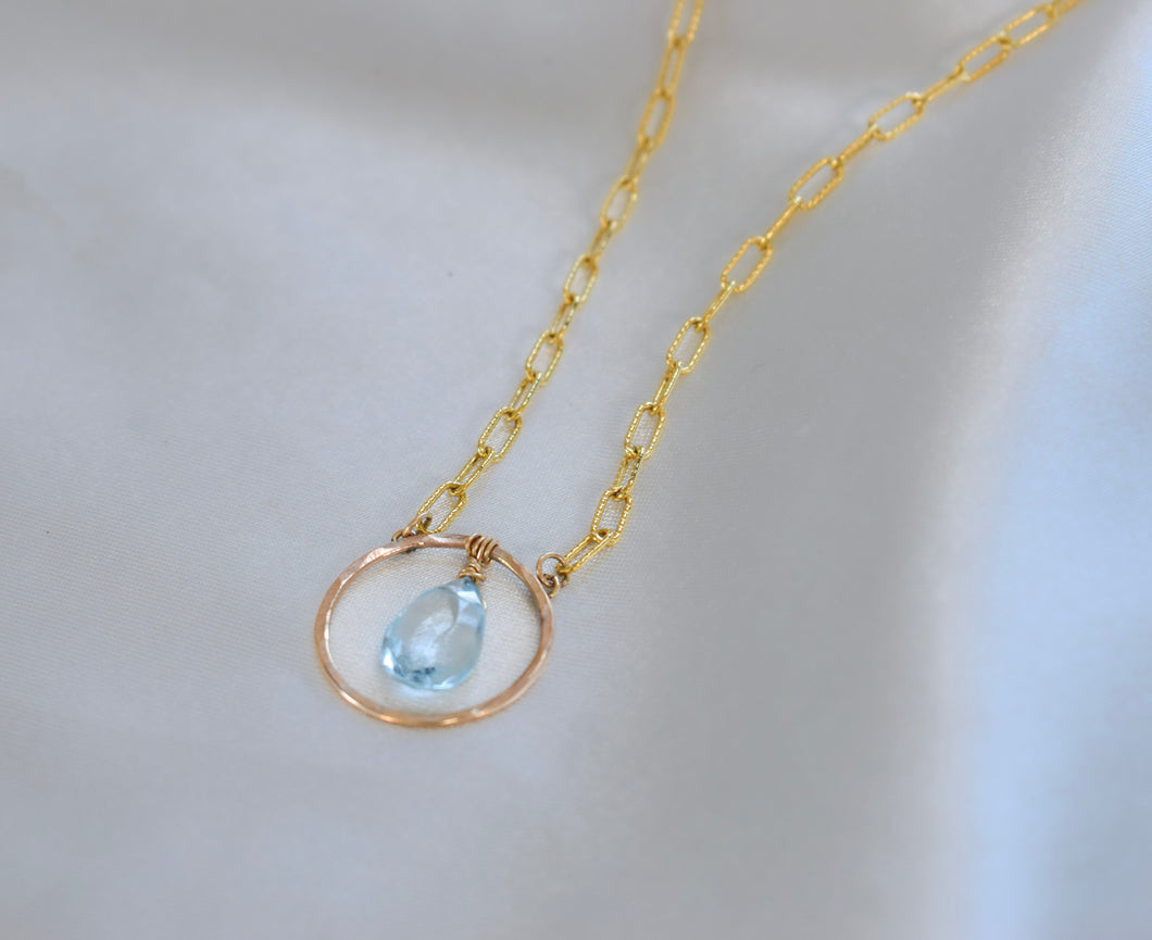 Blue Topaz Necklace