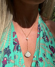 Load image into Gallery viewer, Moonstone Tear Drop Lariat Necklace
