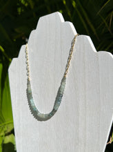 Load image into Gallery viewer, Natural Aquamarine And Gold  Necklace
