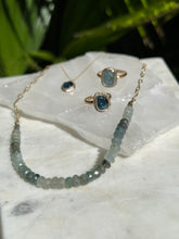 Load image into Gallery viewer, Natural Aquamarine And Gold  Necklace
