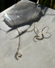 Load image into Gallery viewer, Gold Crescent Moon Earrings
