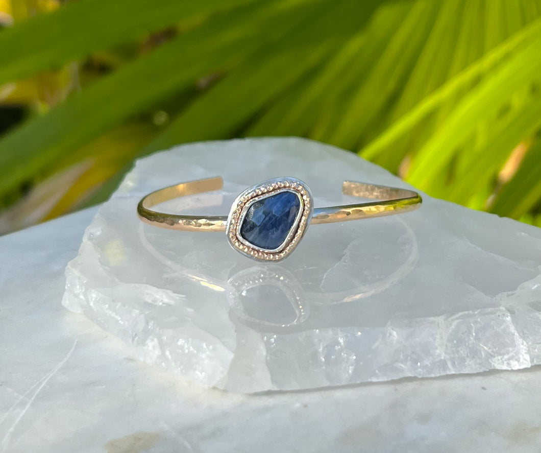 Something Blue Sapphire Cuff Bracelet