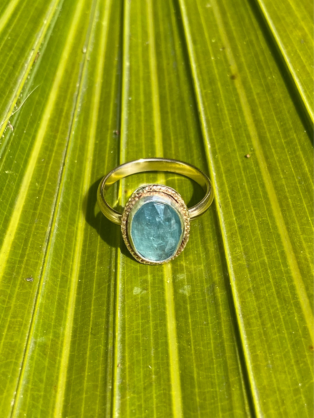 Blue Kyanite Sparkle Ring