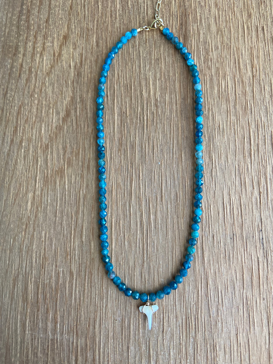 Blue Apatite Jaws Necklace